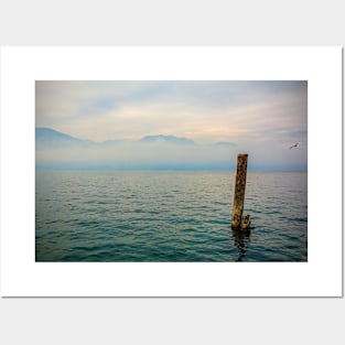 Winter Lake Garda at Castelletto Posters and Art